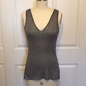 Zara Metallic Knit Tank